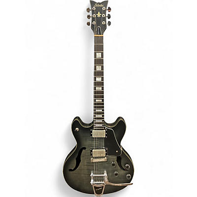 Used Schecter Guitar Research Corsair Custom Charcoal Hollow Body Electric Guitar