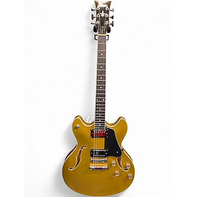 Used Schecter Guitar Research Corsair Gold Hollow Body Electric Guitar