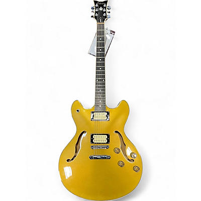 Schecter Guitar Research Used Schecter Guitar Research Corsair Gold Top Hollow Body Electric Guitar