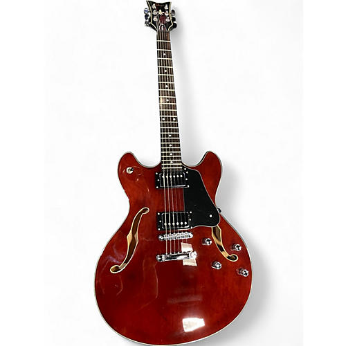 Used Schecter Guitar Research Corsair Maroon Hollow Body Electric Guitar Maroon