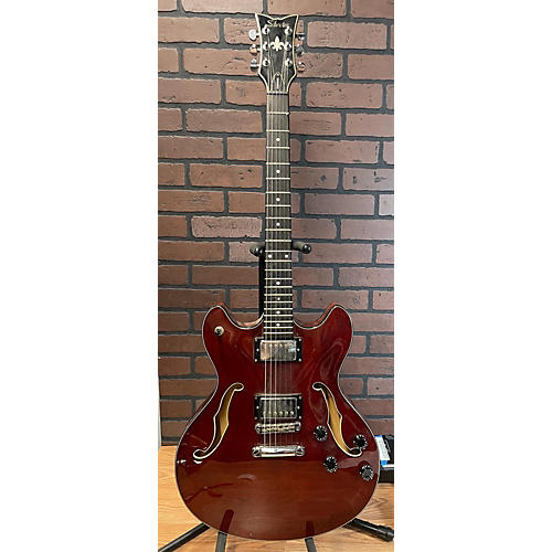 Schecter Guitar Research Used Schecter Guitar Research Corsair Red Hollow Body Electric Guitar Red