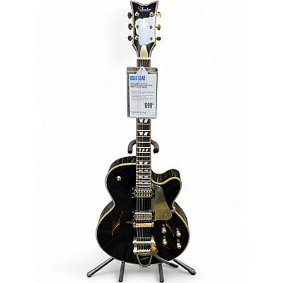 Used Schecter Guitar Research Coupe Ebony Solid Body Electric Guitar