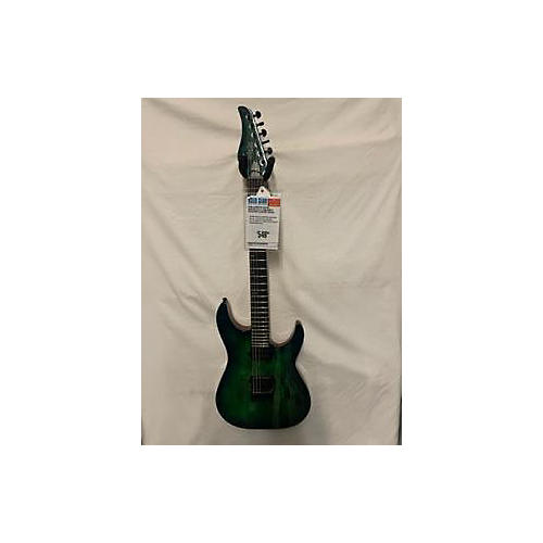 Schecter Guitar Research Used Schecter Guitar Research Cr-6 Aquaburst Solid Body Electric Guitar aquaburst