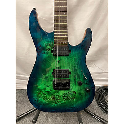 Schecter Guitar Research Used Schecter Guitar Research Cr6 Aqua Burst Solid Body Electric Guitar