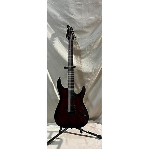 Schecter Guitar Research Used Schecter Guitar Research Cr6 Dark Cherry Burst Solid Body Electric Guitar Dark Cherry Burst