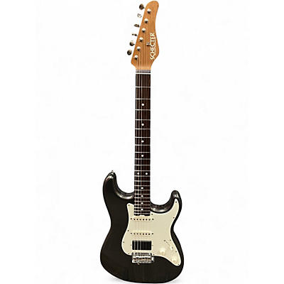 Used Schecter Guitar Research Custom Shop Wembley II Charcoal Frost Metallic Solid Body Electric Guitar