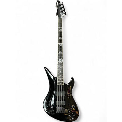 Used Schecter Guitar Research DALE STEWART AVENGER 4 STRING BASS Black Electric Bass Guitar