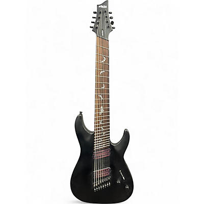 Used Schecter Guitar Research DAMIEN 8 MULTISCALE Satin Black Baritone Guitars