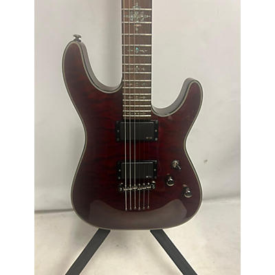 Schecter Guitar Research Used Schecter Guitar Research DAMIEN ELITE Black Cherry Solid Body Electric Guitar