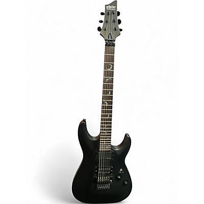 Used Schecter Guitar Research DAMIEN-FR Black Solid Body Electric Guitar