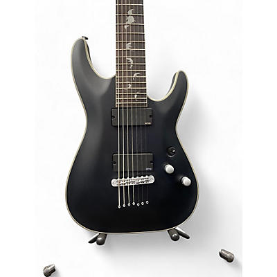 Schecter Guitar Research Used Schecter Guitar Research DAMIEN PLATINUM 7 MATTE BLACK Solid Body Electric Guitar