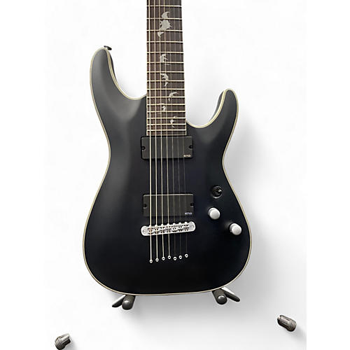 Schecter Guitar Research Used Schecter Guitar Research DAMIEN PLATINUM 7 MATTE BLACK Solid Body Electric Guitar MATTE BLACK