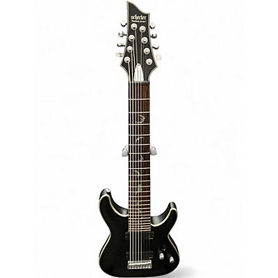Used Schecter Guitar Research DAMIEN PLATINUM 8 STRING Satin Black Solid Body Electric Guitar