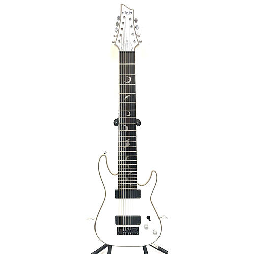 Schecter Guitar Research Used Schecter Guitar Research DAMIEN PLATINUM 9 Arctic White Solid Body Electric Guitar Arctic White