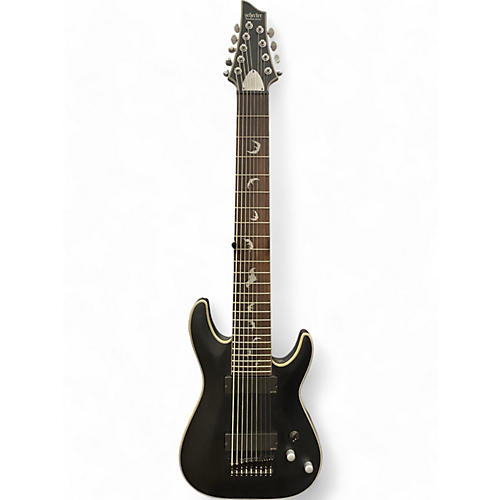 Schecter Guitar Research Used Schecter Guitar Research DAMIEN PLATINUM 9 Black Solid Body Electric Guitar Black