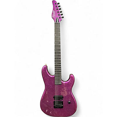 Used Schecter Guitar Research DANSKIMO-6 Purple Solid Body Electric Guitar