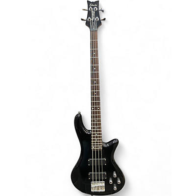 Used Schecter Guitar Research DELUXE 4 STRING Black Electric Bass Guitar
