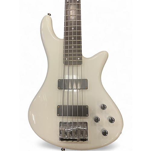 Used Schecter Guitar Research DELUXE-5 Alpine White Electric Bass Guitar Alpine White