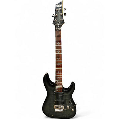 Used Schecter Guitar Research DEMON 6FR DARK GREEN Solid Body Electric Guitar