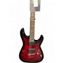 Used Schecter Guitar Research DENOM DIAMOND SERIES Crimson Red Burst Solid Body Electric Guitar Crimson Red Burst