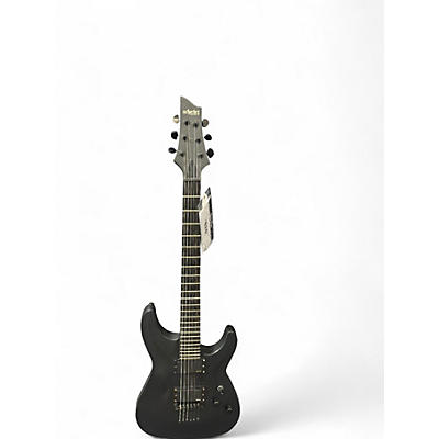 Used Schecter Guitar Research DIAMOND C1 BLACKOUT Black Solid Body Electric Guitar