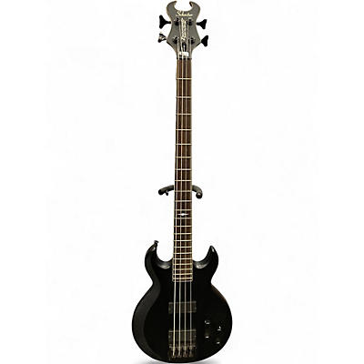 Used Schecter Guitar Research DIAMOND SCORPION BLACK Electric Bass Guitar
