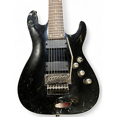 Used Schecter Guitar Research DIAMOND SERIES 7 STRING Black Solid Body Electric Guitar