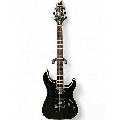 Used Schecter Guitar Research DIAMOND SERIES BLACKJACK Gloss Black Solid Body Electric Guitar