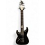 Used Schecter Guitar Research DIAMOND SERIES BLACKJACK LEFT HANDED Black Solid Body Electric Guitar Black