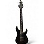 Used Schecter Guitar Research DIAMOND SERIES Black Solid Body Electric Guitar Black