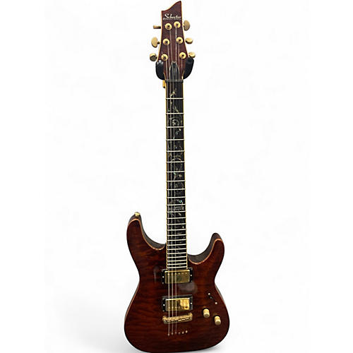 Used Schecter Guitar Research DIAMOND SERIES C-1 CLASSIC Rootbeer Solid Body Electric Guitar Rootbeer