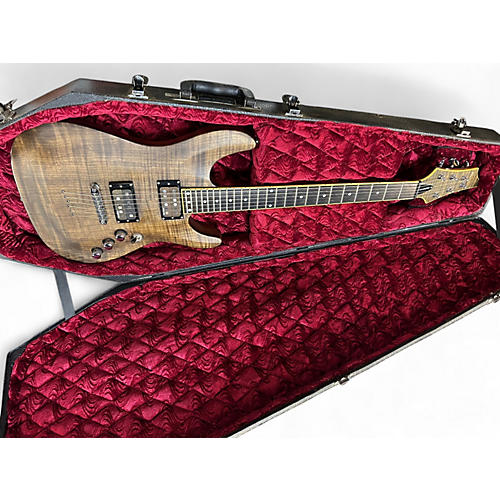 Used Schecter Guitar Research DIAMOND SERIES C-1 EXOTIC NATURAL Solid Body Electric Guitar NATURAL