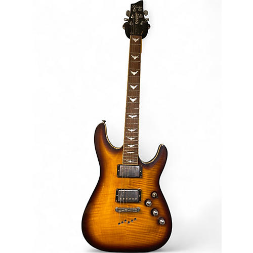 Used Schecter Guitar Research DIAMOND SERIES C-1 PLUS Vintage Sunburst Solid Body Electric Guitar Vintage Sunburst