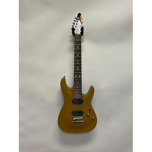 Schecter Guitar Research Used Schecter Guitar Research DIAMOND SERIES C-7 Gold Solid Body Electric Guitar Gold