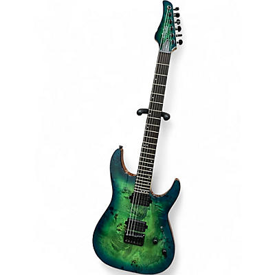 Used Schecter Guitar Research DIAMOND SERIES CR-6 AQUABURST Solid Body Electric Guitar