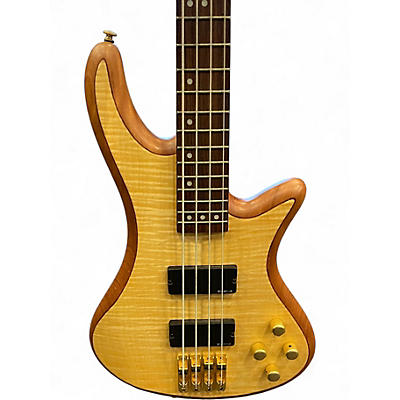 Used Schecter Guitar Research DIAMOND SERIES CUSTOM 4 Natural Electric Bass Guitar