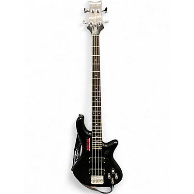 Used Schecter Guitar Research DIAMOND SERIES DELUXE-4 Black Electric Bass Guitar