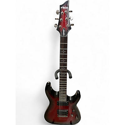 Used Schecter Guitar Research DIAMOND SERIES DEMON Crimson Red Burst Solid Body Electric Guitar