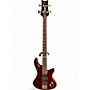 Used Schecter Guitar Research DIAMOND SERIES ELITE Crimson Red Trans Electric Bass Guitar Crimson Red Trans