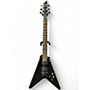 Used Schecter Guitar Research DIAMOND SERIES HELLRAISER V-1 Black Solid Body Electric Guitar Black