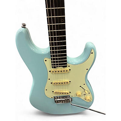 Used Schecter Guitar Research DIAMOND SERIES JOHNSTON LIGHT BLUE Solid Body Electric Guitar