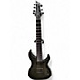 Used Schecter Guitar Research DIAMOND SERIES KM-7  GREY Solid Body Electric Guitar GREY