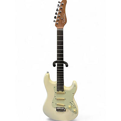 Used Schecter Guitar Research DIAMOND SERIES NICK JOHNSON Olympic White Solid Body Electric Guitar