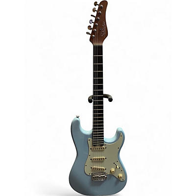 Used Schecter Guitar Research DIAMOND SERIES NICK JOHNSTON ATOMIC BLUE Solid Body Electric Guitar