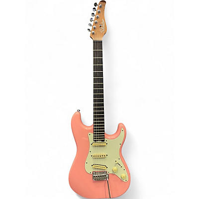 Used Schecter Guitar Research DIAMOND SERIES NICK JOHNSTON ATOMIC CORAL Solid Body Electric Guitar