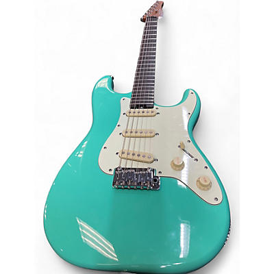 Used Schecter Guitar Research DIAMOND SERIES NICK JOHNSTON ATOMIC Green Solid Body Electric Guitar