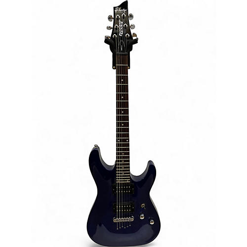 Used Schecter Guitar Research DIAMOND SERIES OMEN 6 BLUE Solid Body Electric Guitar BLUE