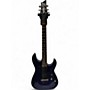 Used Schecter Guitar Research DIAMOND SERIES OMEN 6 BLUE Solid Body Electric Guitar BLUE