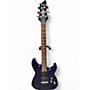 Used Schecter Guitar Research DIAMOND SERIES OMEN 6 Blue Solid Body Electric Guitar Blue