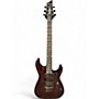 Used Schecter Guitar Research DIAMOND SERIES OMEN 6 WALNUT Solid Body Electric Guitar WALNUT